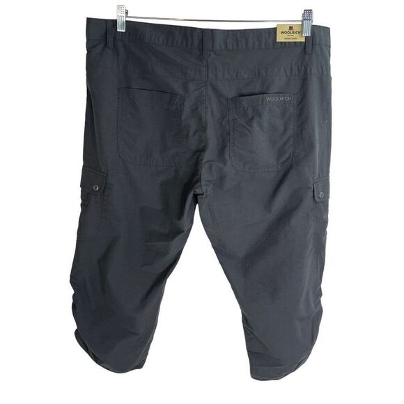 Woolrich Dark Slate Trek Cargo Hiking Capri Pants Size 12 New - Picture 4 of 10